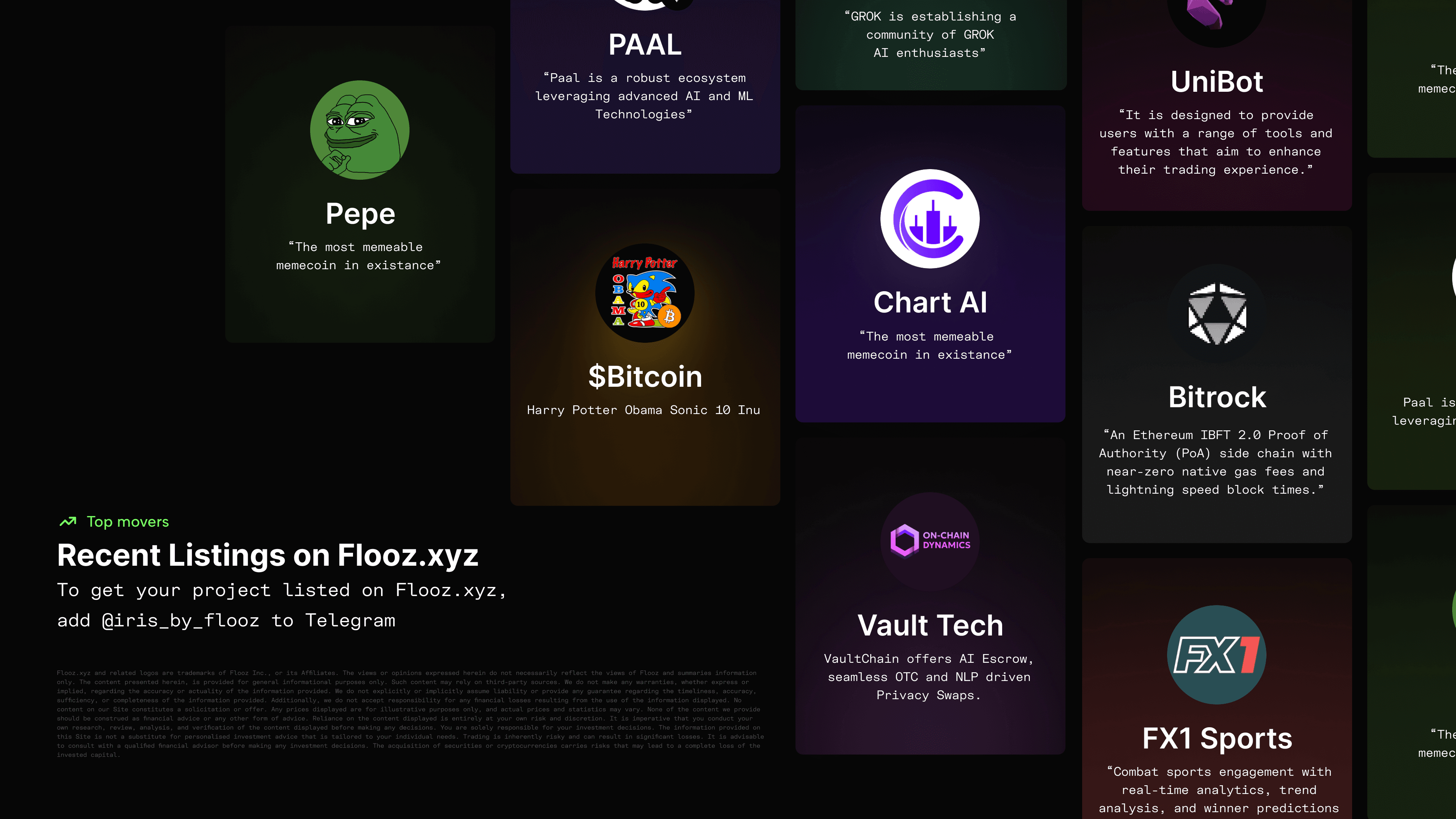 Recently joined Flooz.xyz